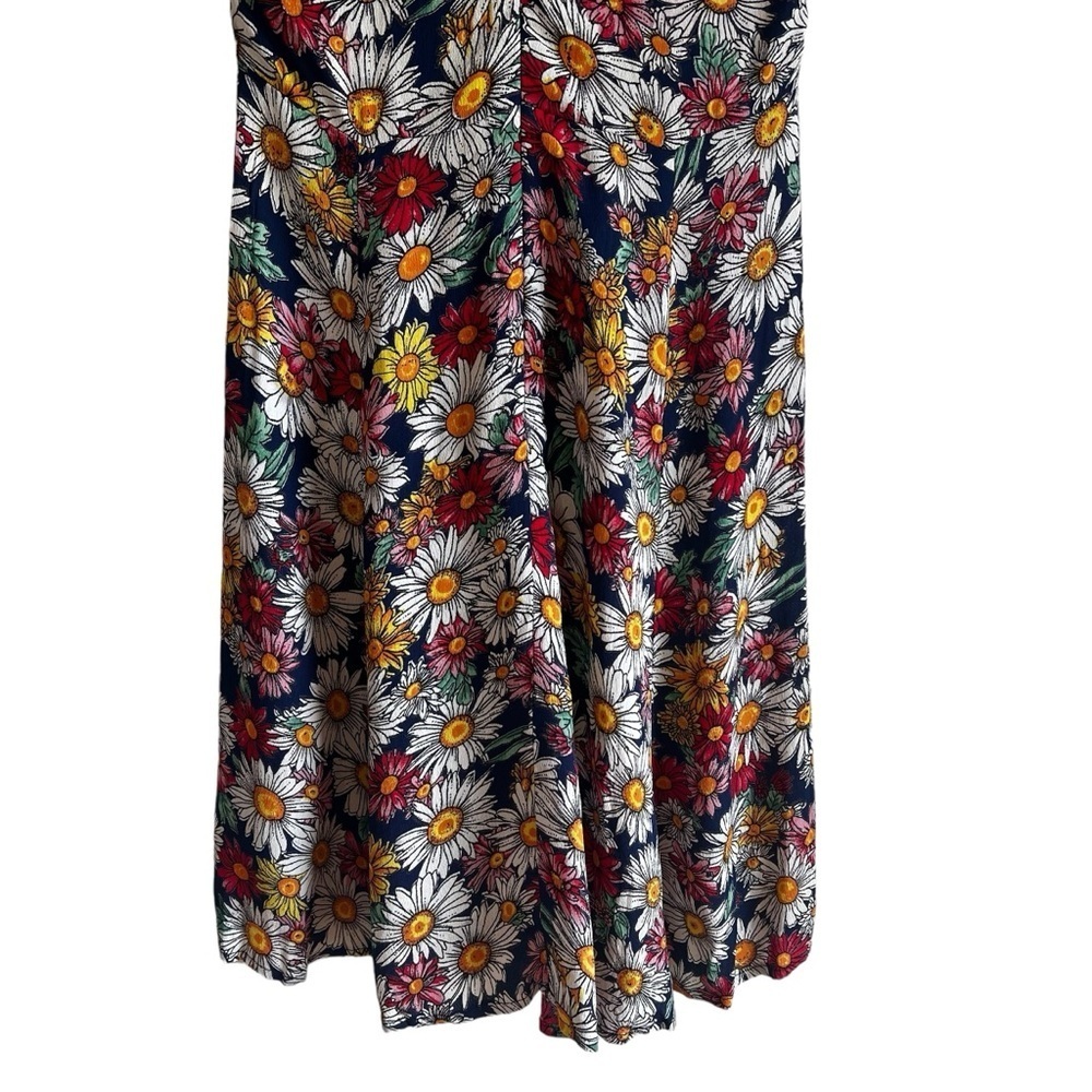Reformation daisy print lace up fit and flare mini dress size 2 good condition - Picture 9 of 14